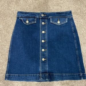 Denim Button up skirt